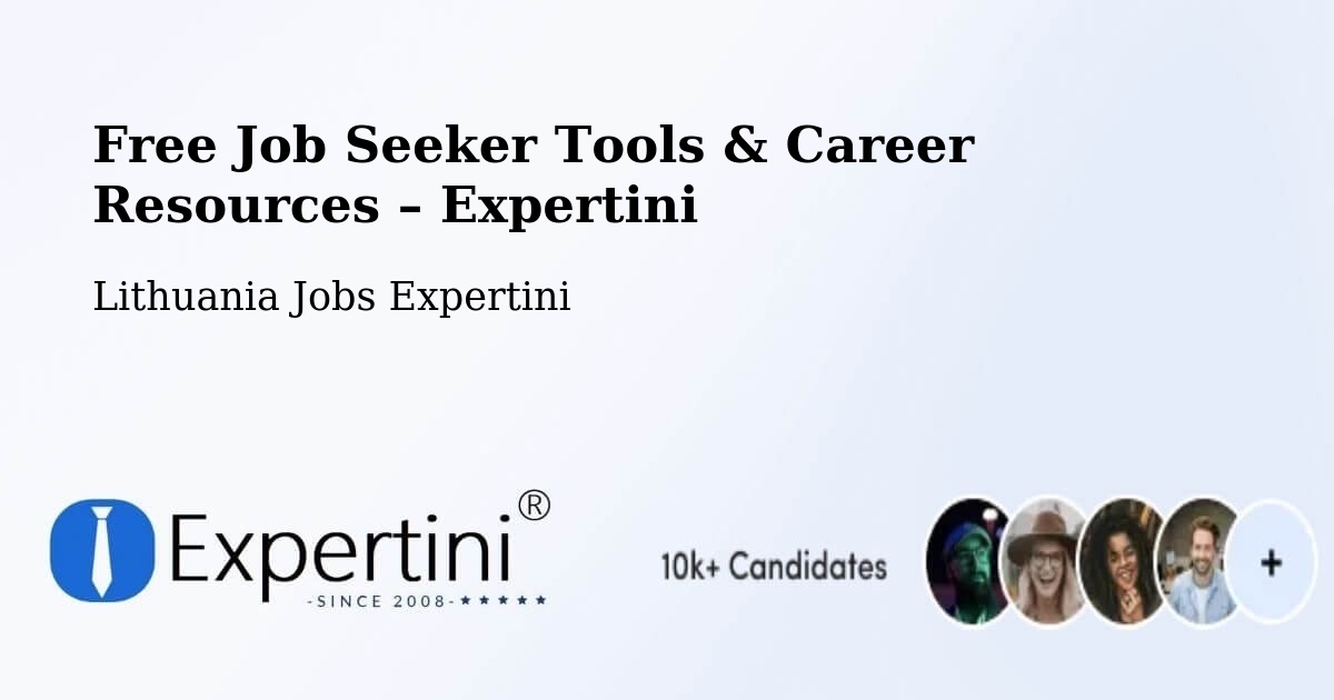 Free Job Seeker Tools & Career Resources – Kalvarija Municipality - Kalvarija Municipality, Lithuania Jobs Expertini