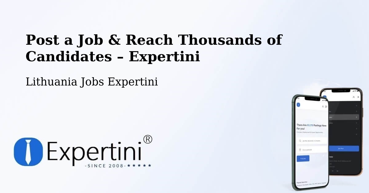 Post a Job in Kalvarija Municipality – Hire the Right Talent - Kalvarija Municipality, Lithuania Jobs Expertini