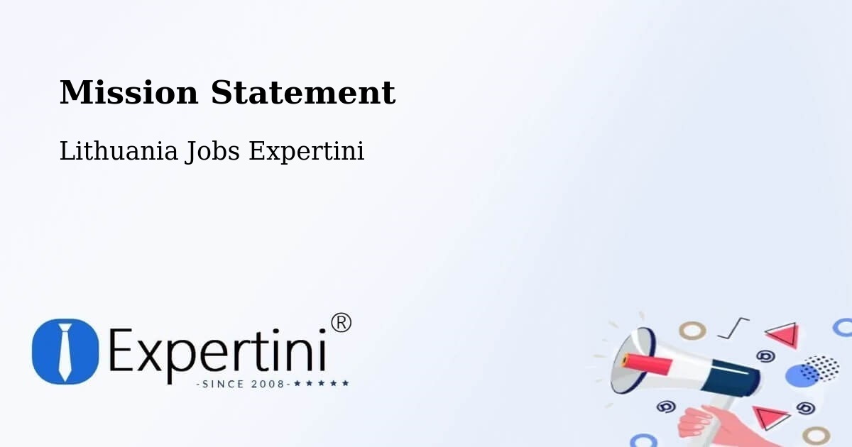 Corporate Mission – Kalvarija Municipality - Lithuania Jobs Expertini