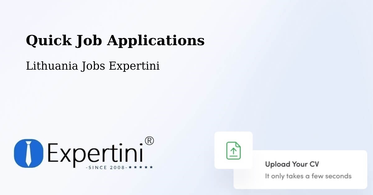 Quick Apply Feature – Kalvarija Municipality - Lithuania Jobs Expertini